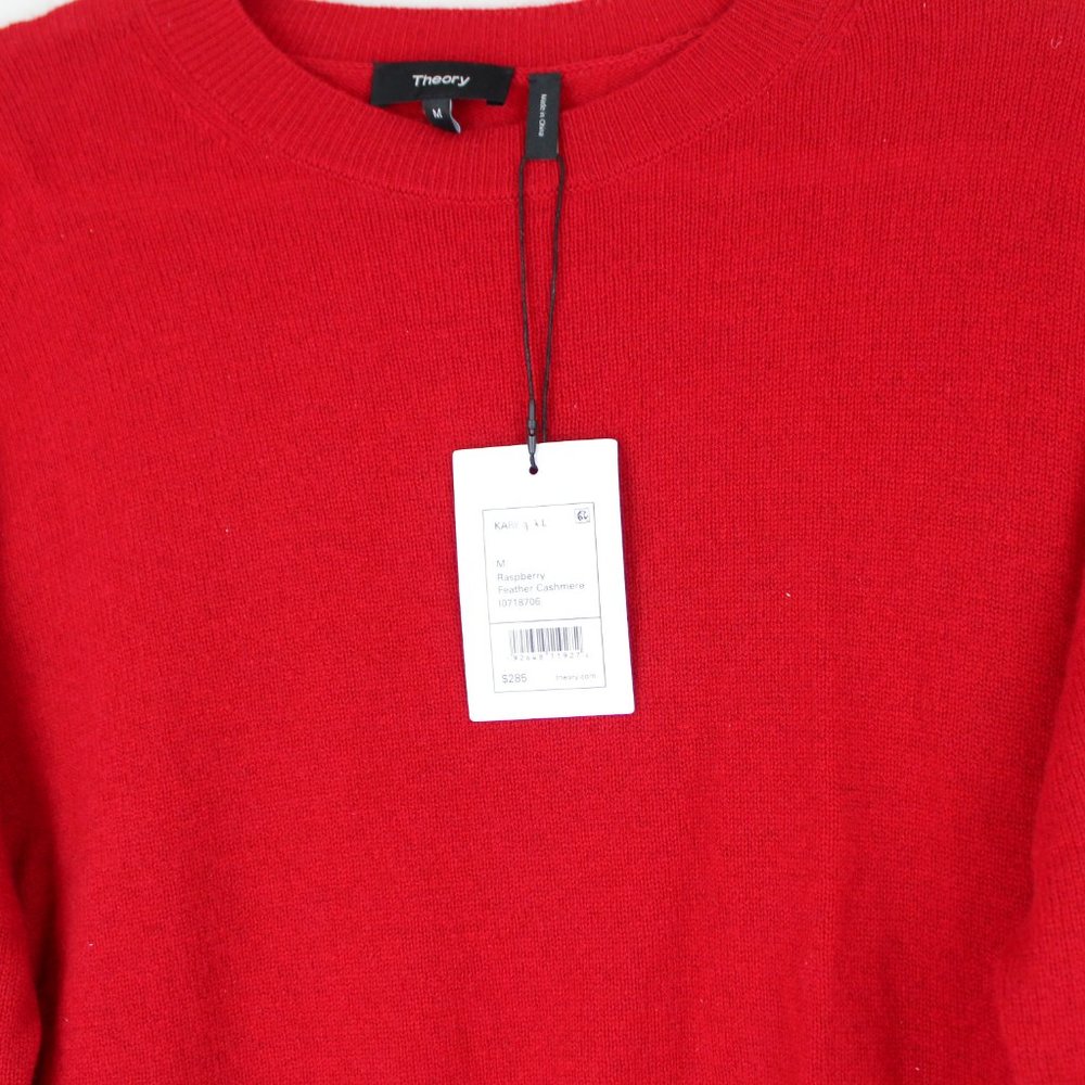 NWT THEORY Karenia Feather Cashmere Sweater - Picture 5 of 11